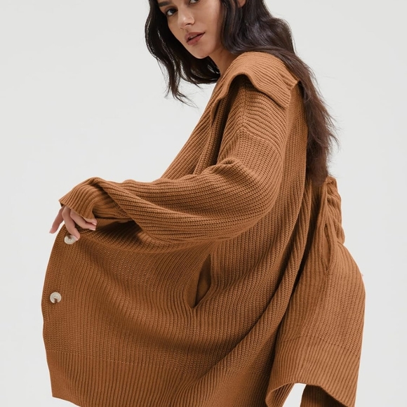 Deep Self Women's Long Sleeve Open Front Cardigan.  100% acrylic.  3 button fron - Picture 6 of 9